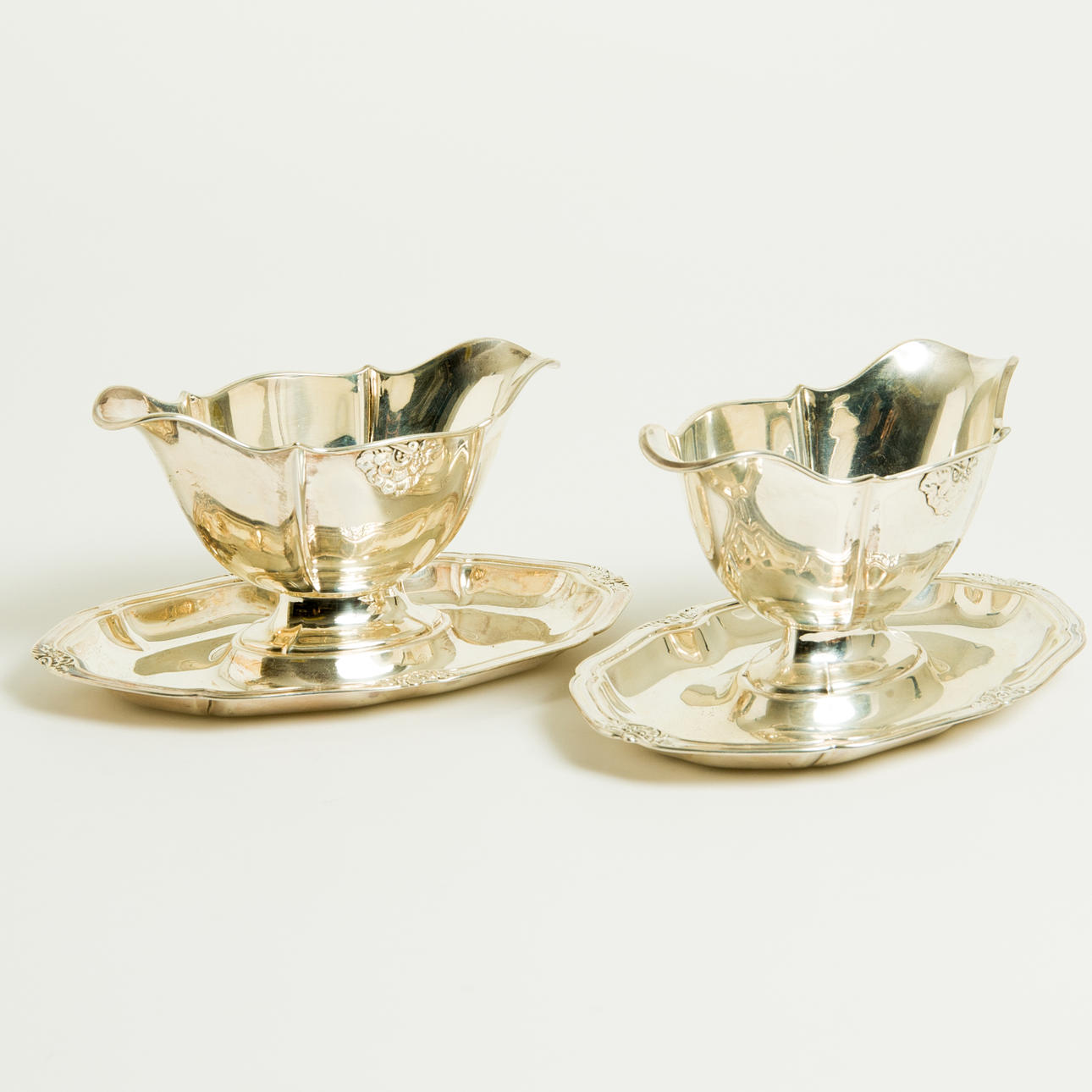 SÅSSKÅLAR, 1 par, silver Danmark.