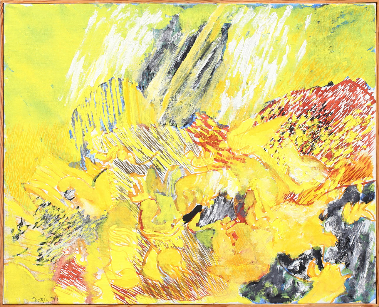 ULF TROTZIG. "Oas", olja på duk, signerad och daterad, Trotzig -74.