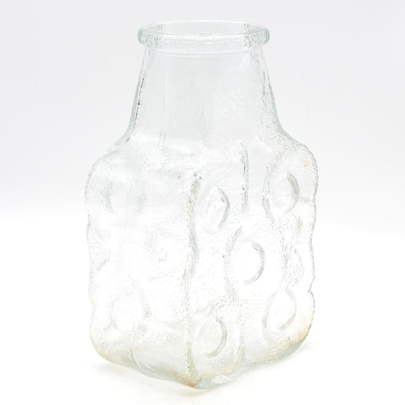 LARS HELLSTEN. DESIGNVAS, GLAS, TRANSPARENT, FÖR WALTHER GLAS, CA 1970-TAL.