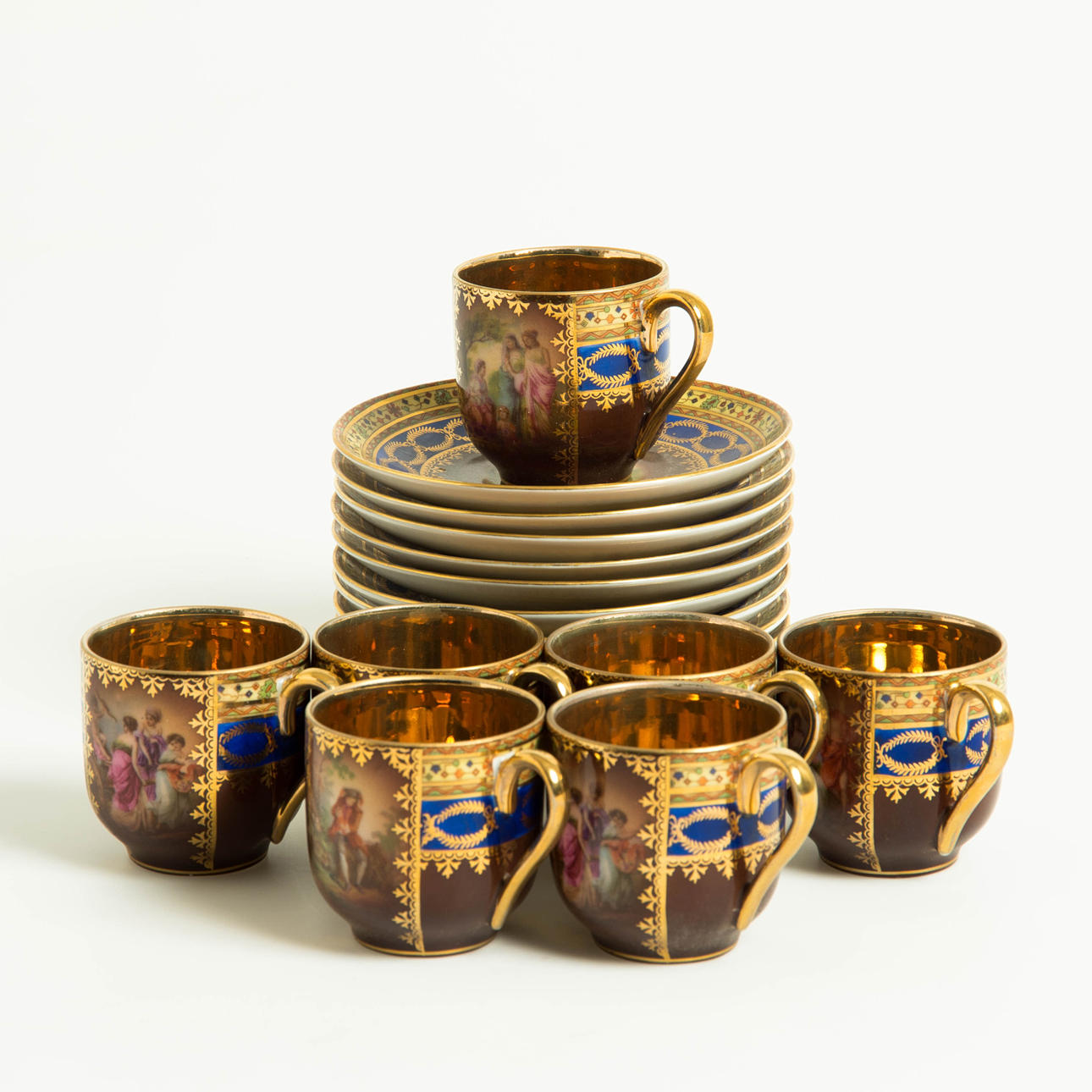 MOCKASERVIS, 18 delar, Royal Eplag, Tjeckoslovakien.