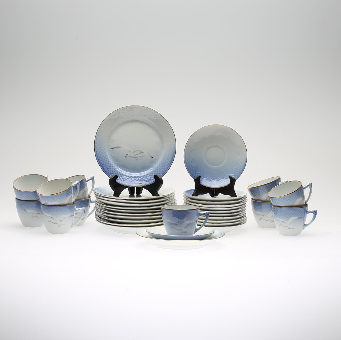 KAFFESERVIS, 23 delar, porslin, "Måsen", Bing & Gröndahl.