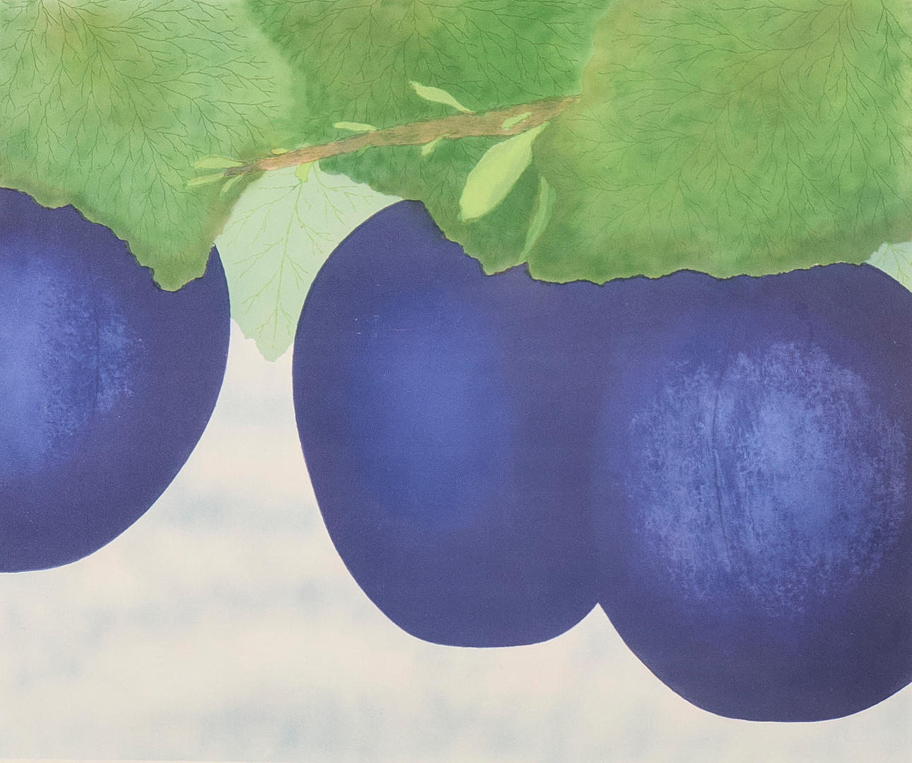 NILS ARTUR NILSSON. Colour lithograph signed Nils Artur, fruits.