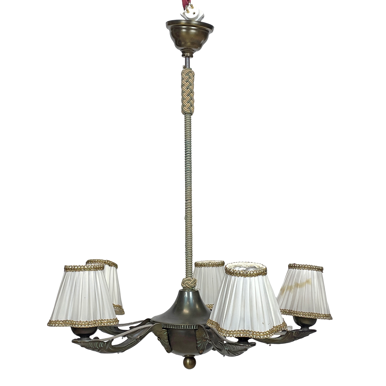 TAKLAMPA, metall, art deco-stil, Miranda AB, 1900/2000-tal.