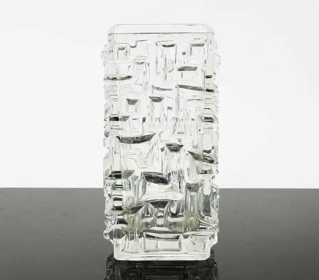 VAS, glas, modell Tetris, möjligen Jiri Brabec, 1960-tal.