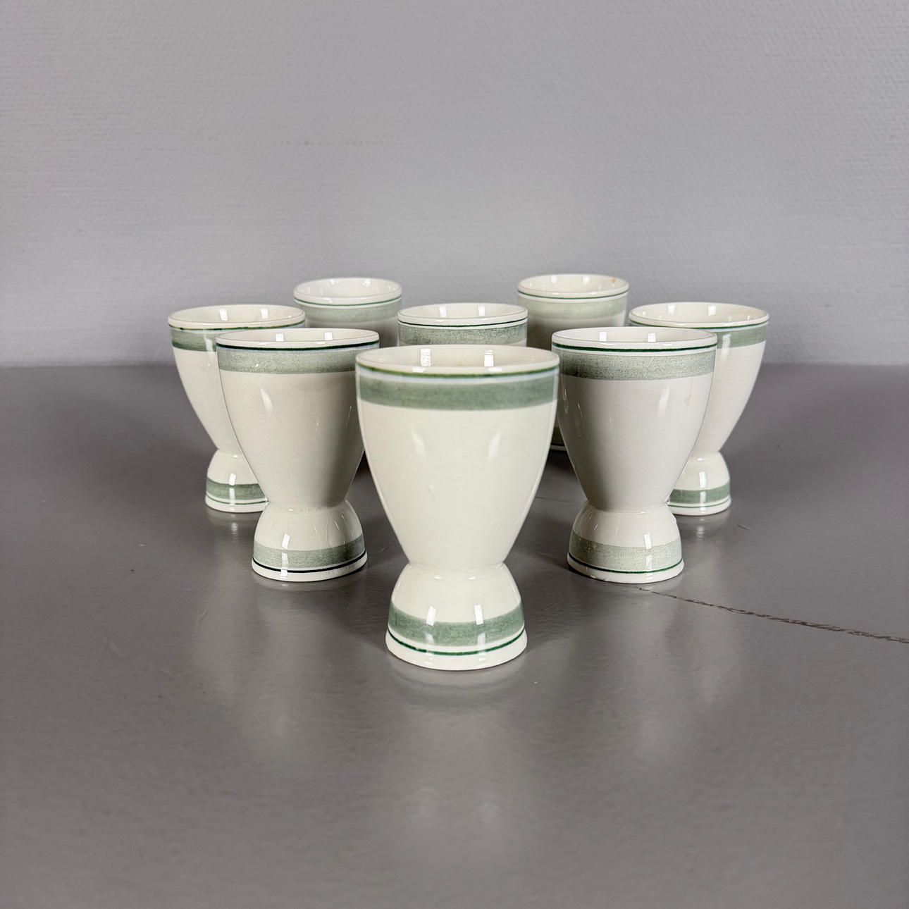 MUGGAR, 8st, porslin, År 1949-1964, märkta Arabia Finland.