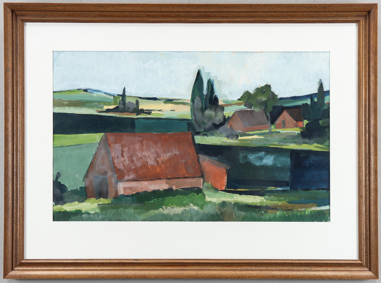HERMAN REIJERS. Gouache, signed.
