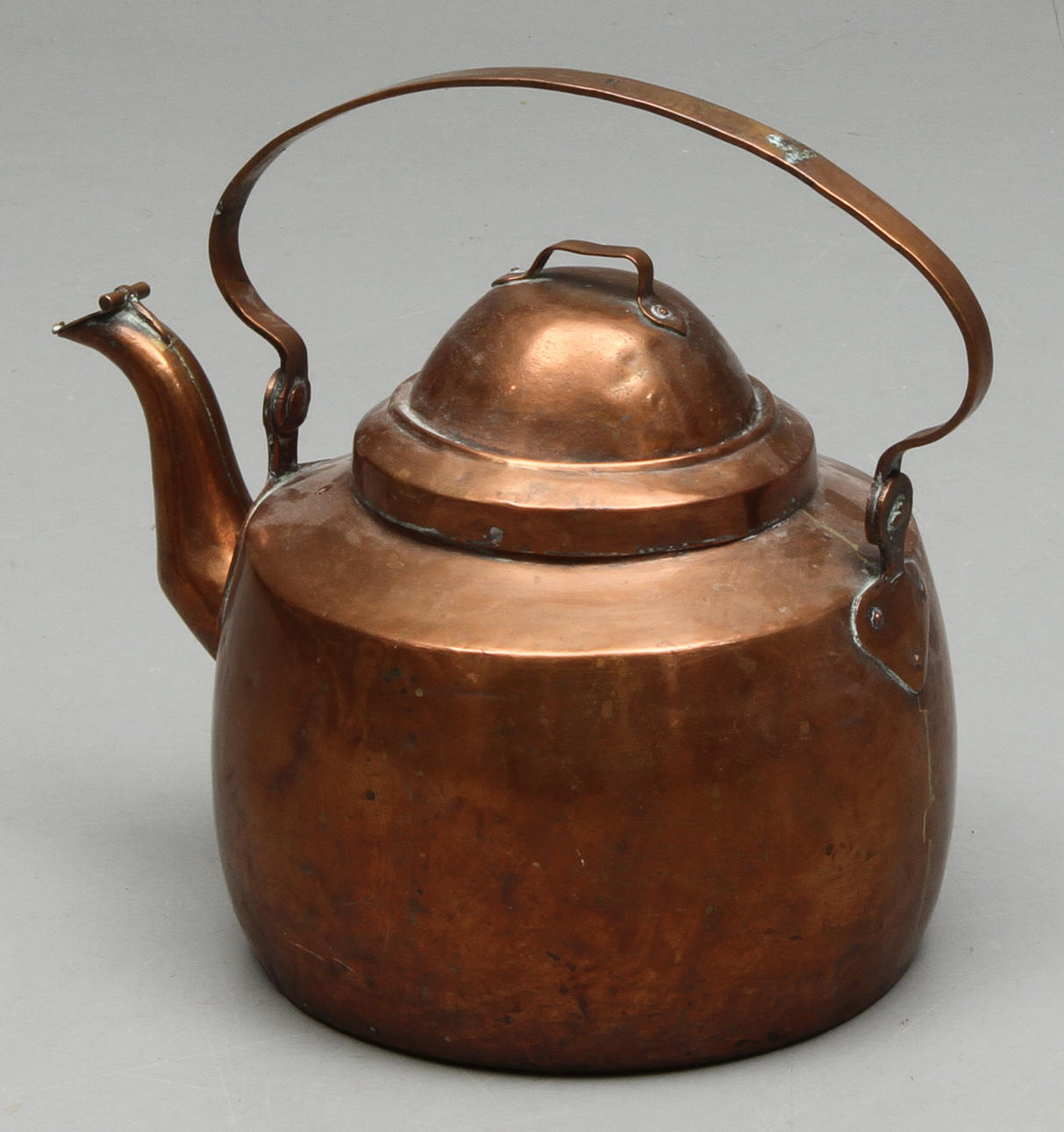 KAFFEPANNA, koppar, stämplad IL, 1800-tal.