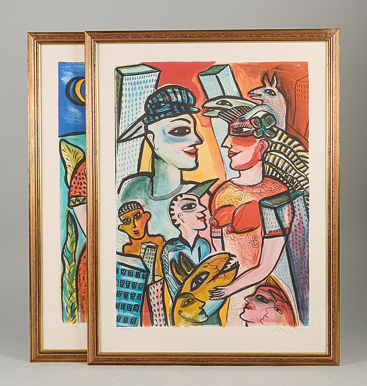 ULRICA HYDMAN-VALLIEN. Colour lithograph 2 pcs signed and numbered 1354/1500.