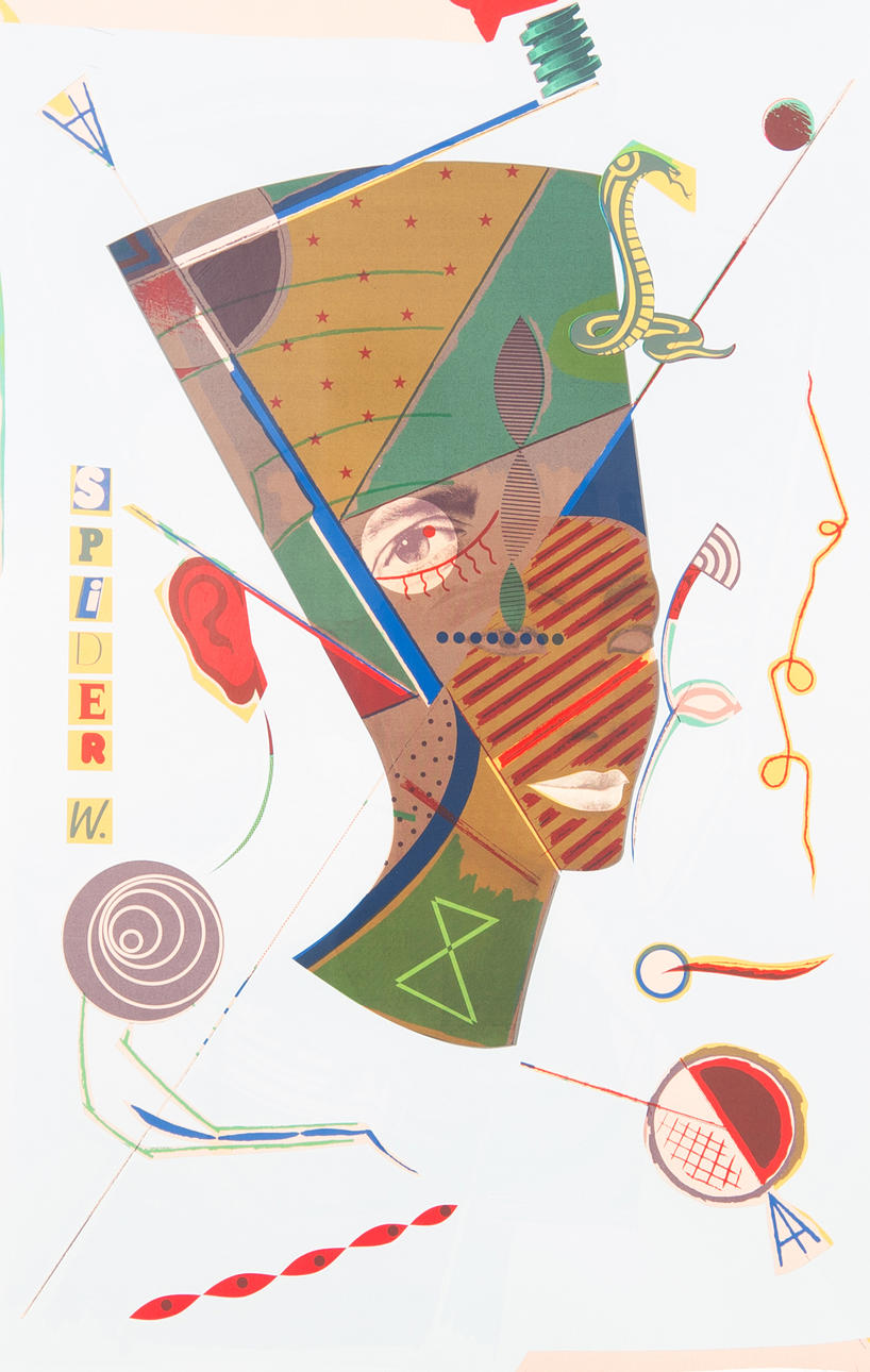 CARSTEN REGILD. Nefertite, färglitografi, signerad C. Regelid -83.