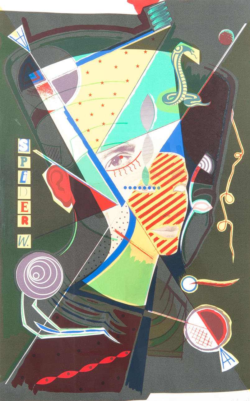 CARSTEN REGILD. Nefertite, color lithograph, signed C. Regelid -83.