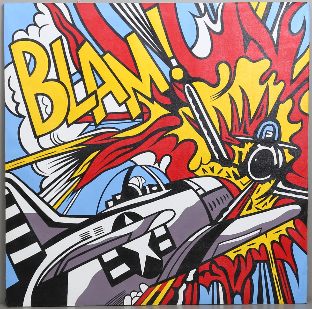 OIDENTIFIERAD KONSTNÄR. Akryl på duk, osignerad.