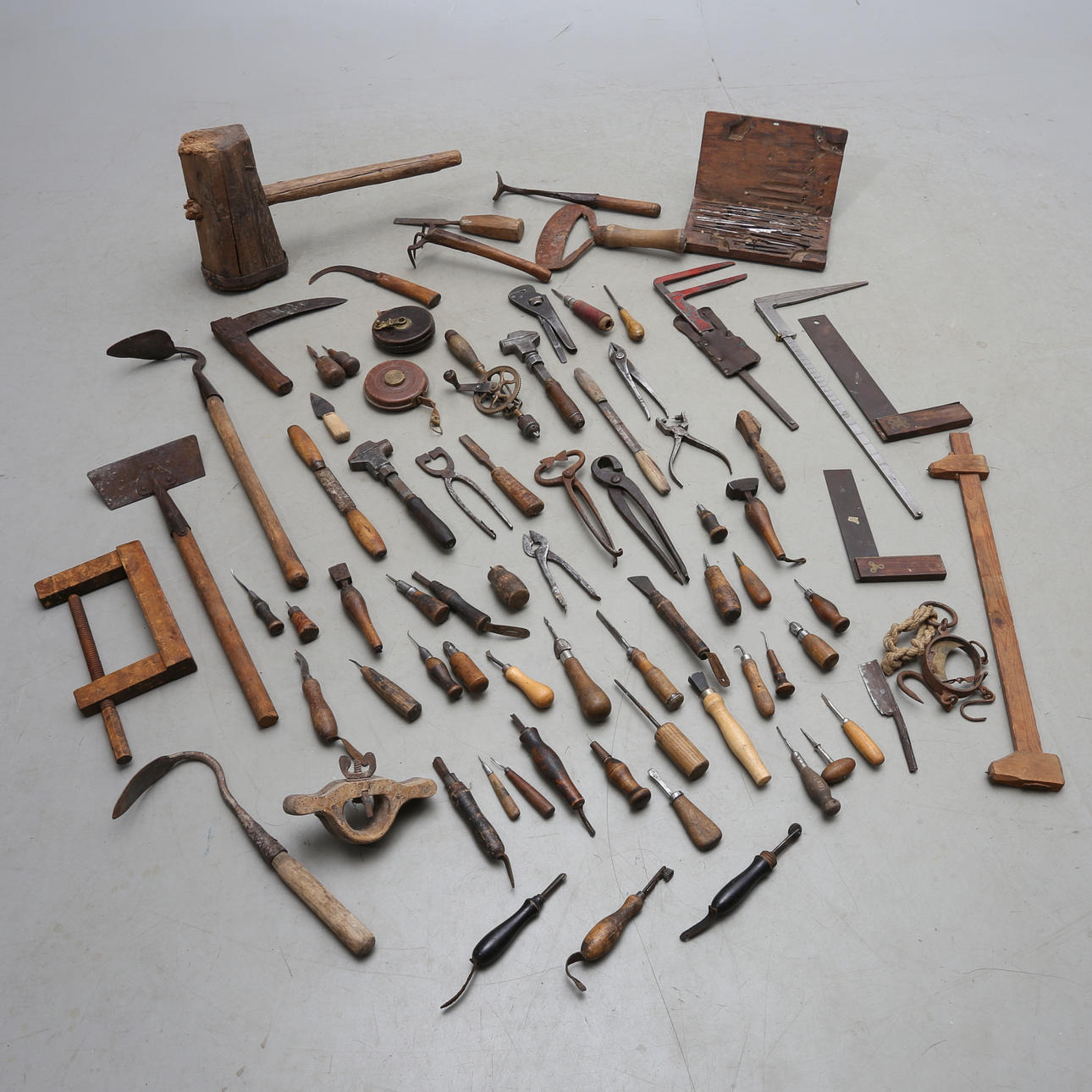 VERKTYG/REDSKAP, mestadels allmoge, 1800/1900-tal.