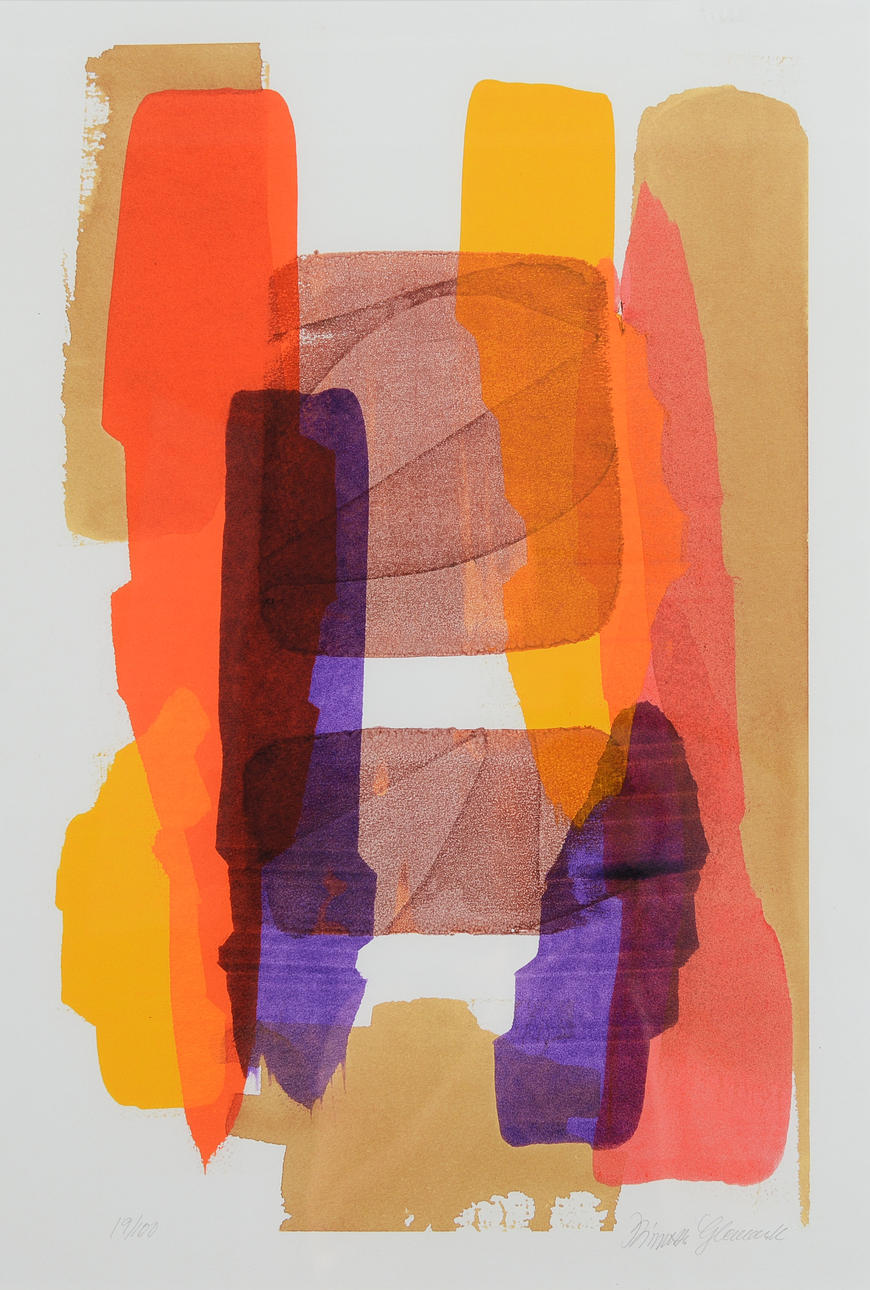 BIRGITTA GLENMARK. Composition, colour lithograph, signed and numbered.
