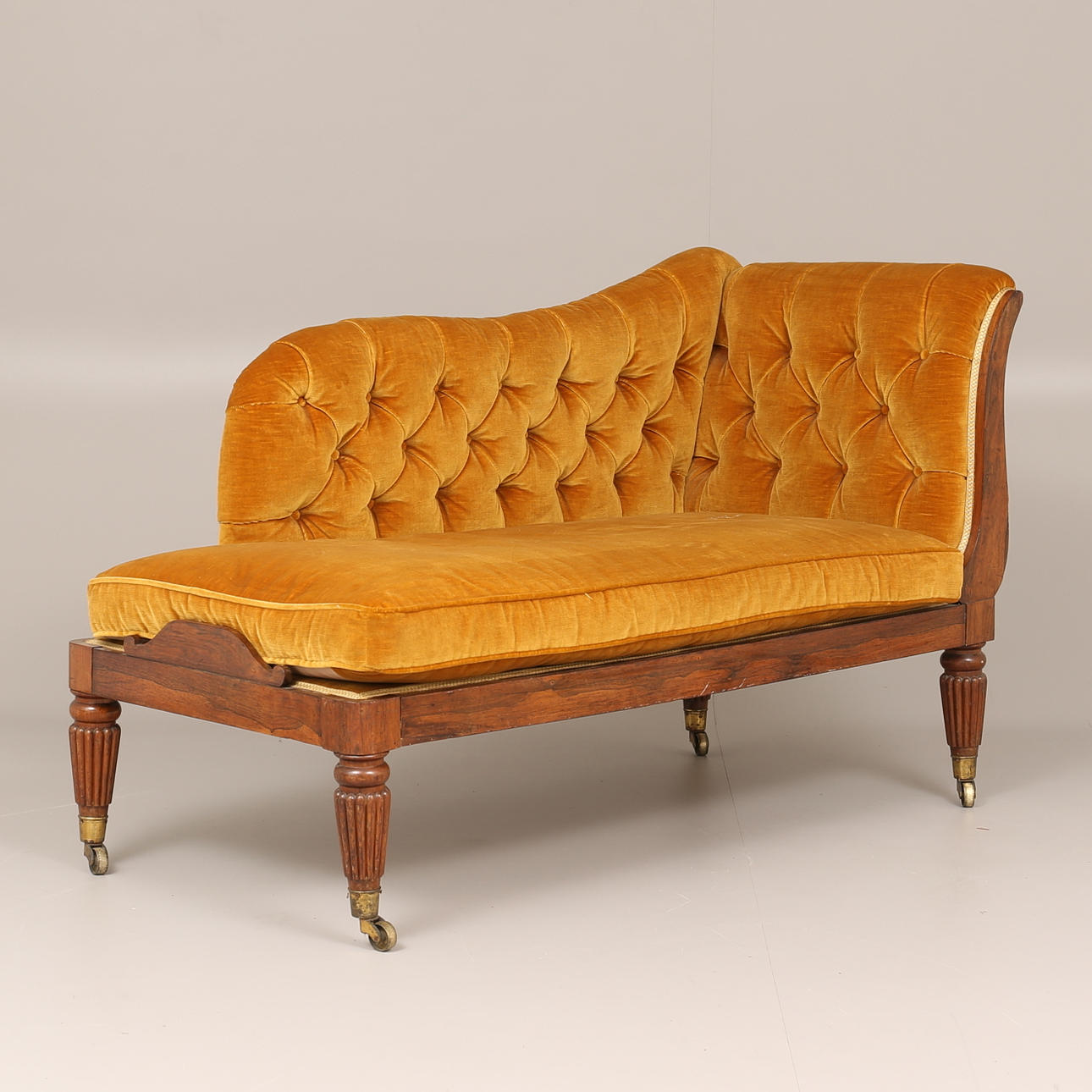 KANAPÉ, fanerad med jacaranda, 1800-tal.