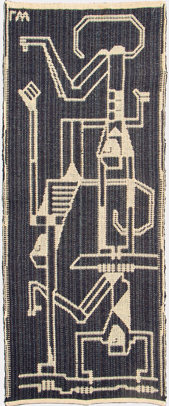 LARS WALLIN (1933-). Vävnad, signerad