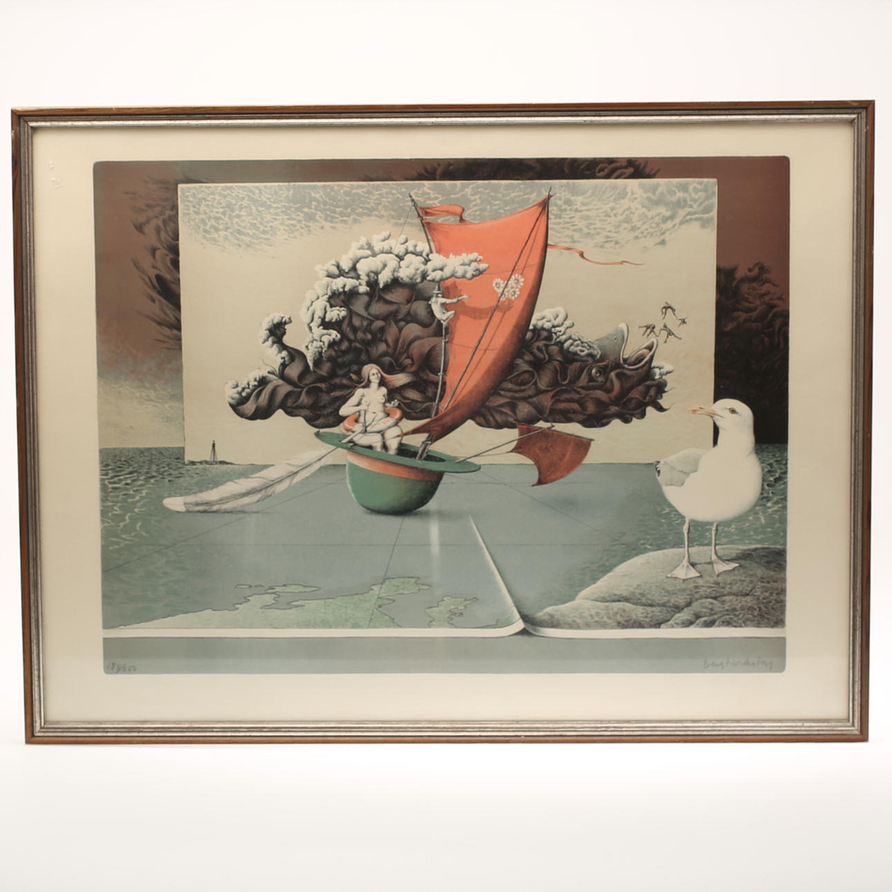 BENGT NORDENBORG. Färglitografi, signerad, numrerad 188/250.