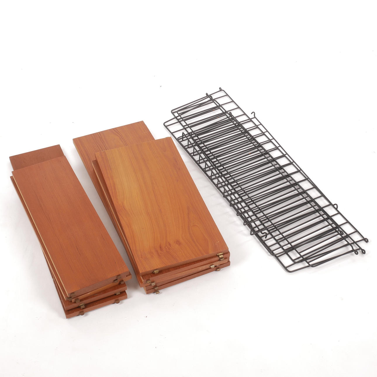 WALL SHELF, "String" and "String model", teak veneered, mid-20th century.
