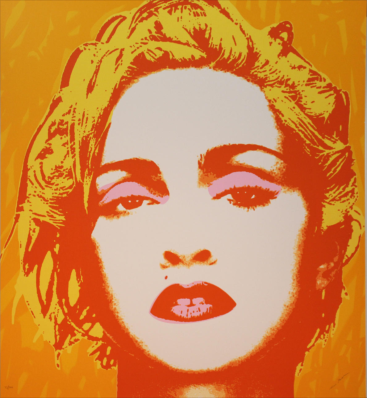 TOM MOORE. Madonna. Silkscreentryck. Signerad och numrerad 75/500.