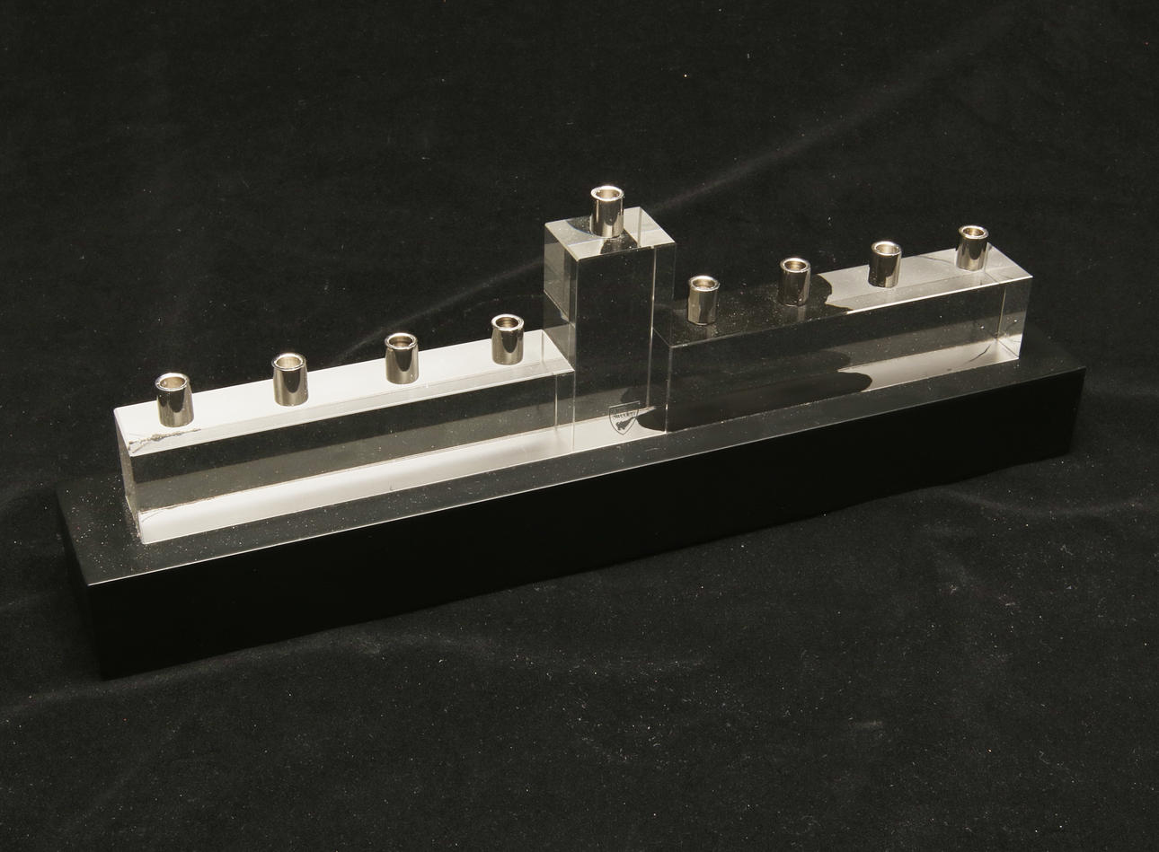 LJUSSTAKE, glas, Menorah, Martti Rytkönen, Orrefors.