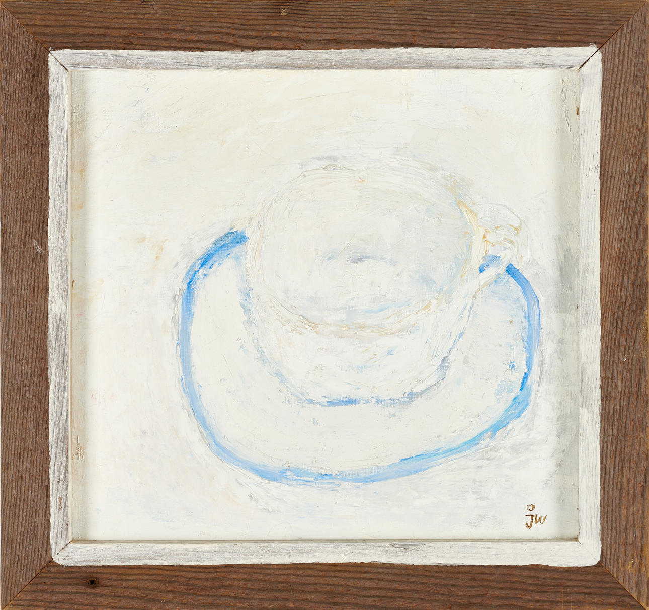 JAN WIBERG (Sverige, född 1944), "Vit kopp", monogramsignerad, olja på duk