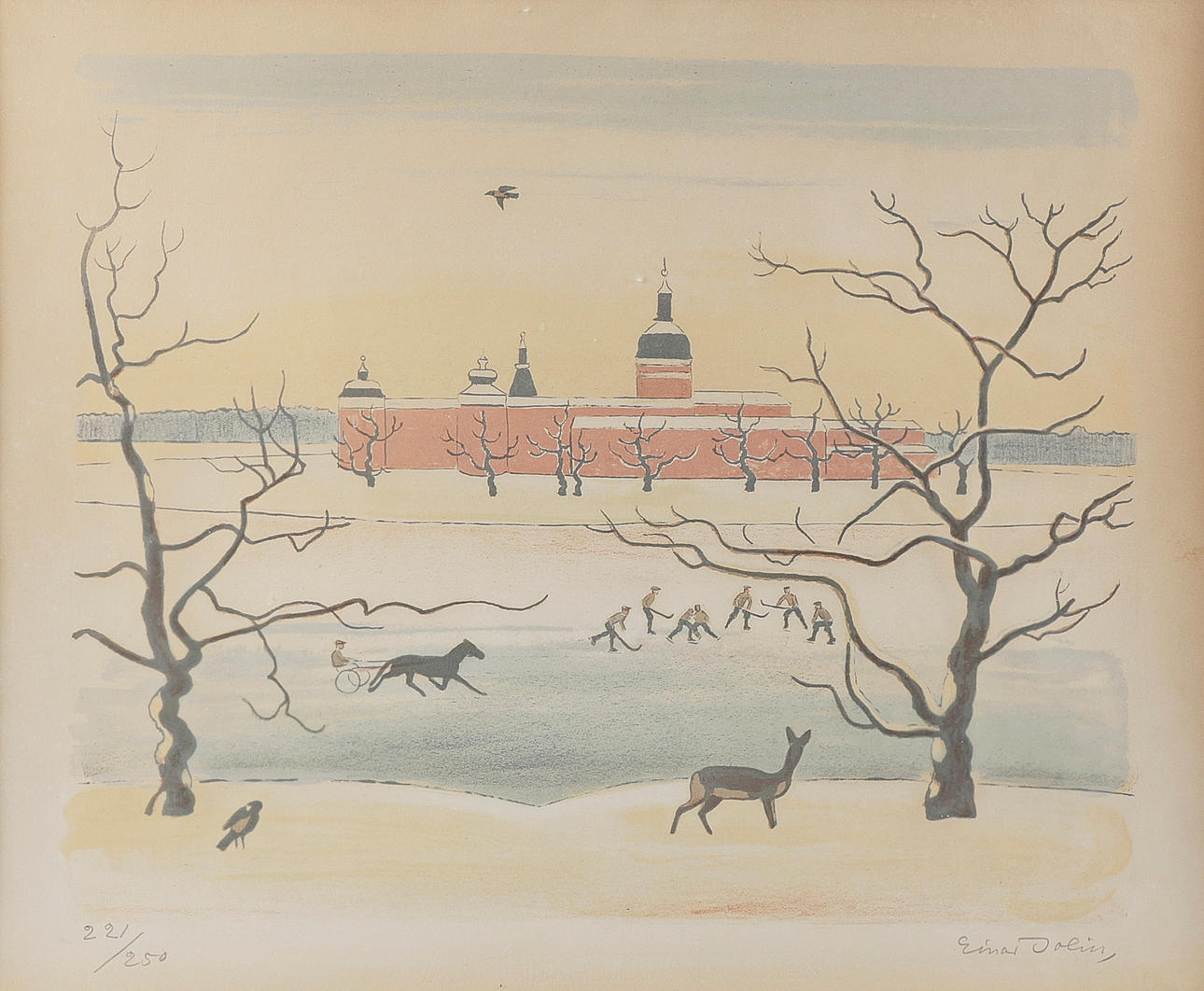 EINAR JOLIN. Colour lithograph.