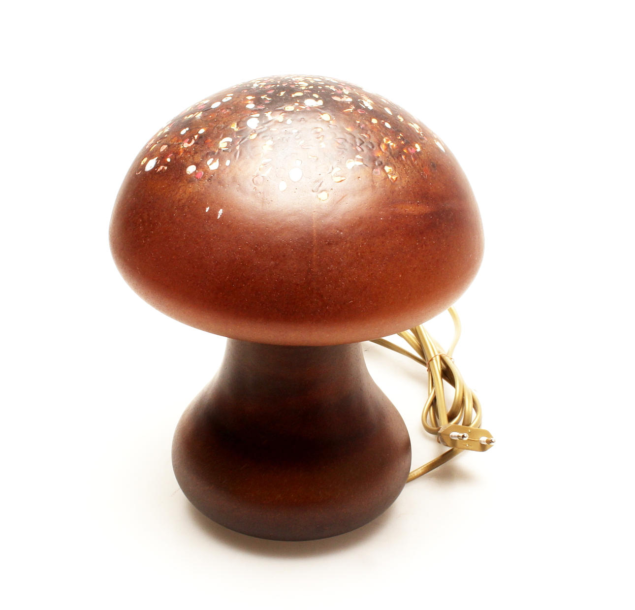 BORDSLAMPA, glas, svamp, Monica Backström.