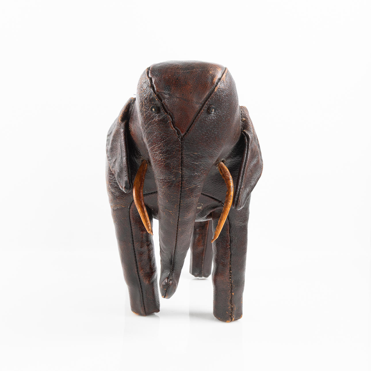 ELEPHANT, probably Dimitri Omersa & Co, leather, 1960s.