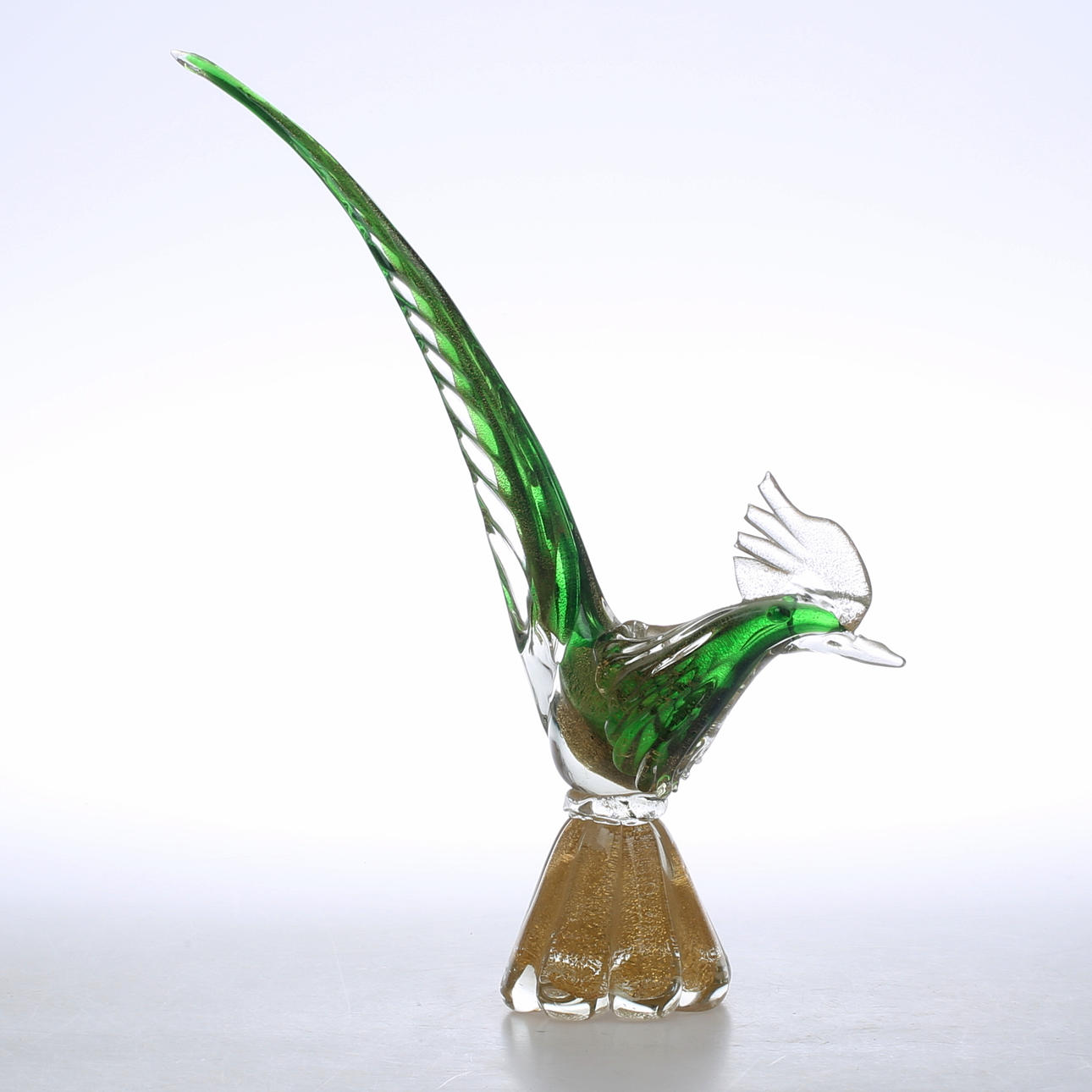 FIGURIN, glas, fågel, Murano, Italien.