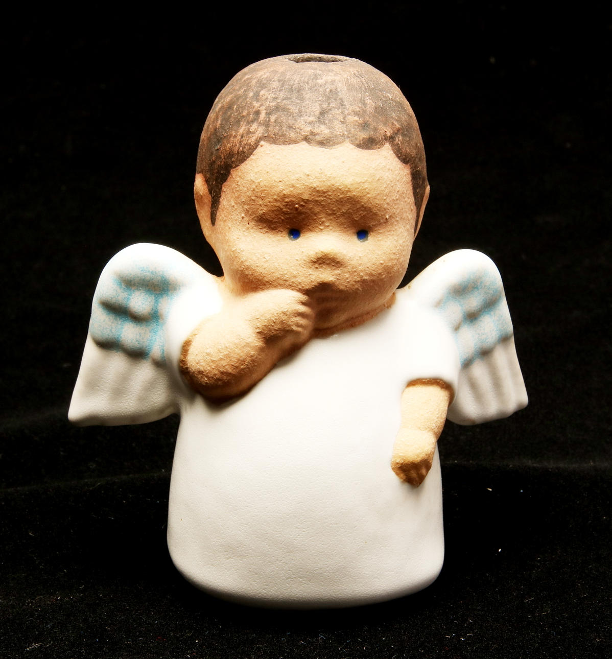 FIGURIN, stengods, ängel, Lisa Larson, K-Studion Gustavsberg, 1900-tal.