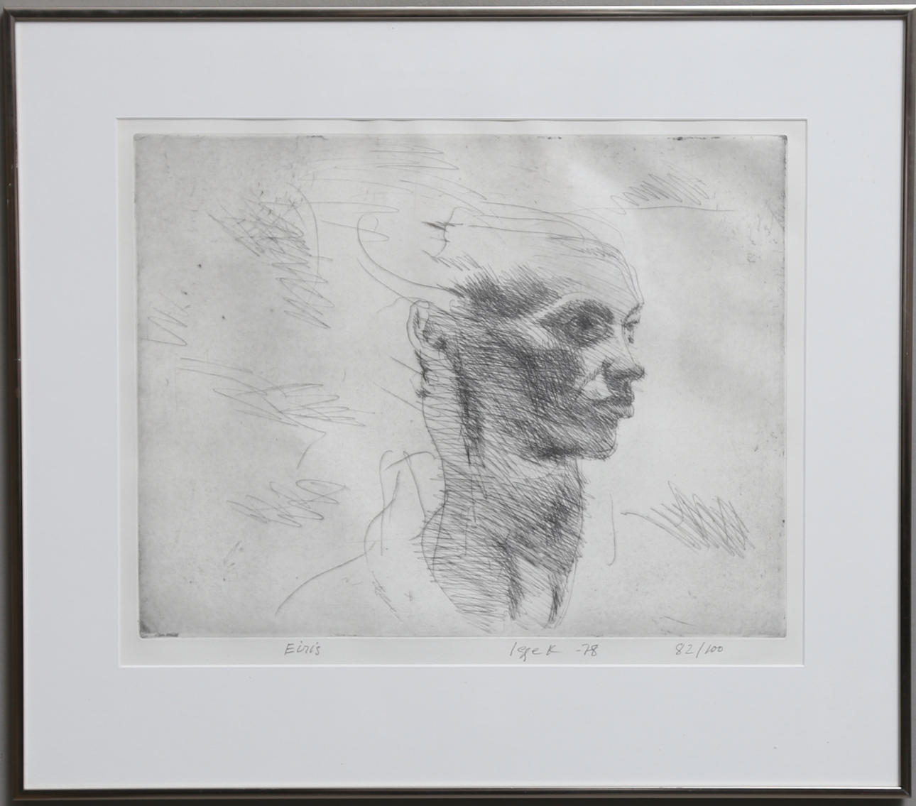 IGGE KARLSSON. Etsning, signerad, numrerad och daterad -78.