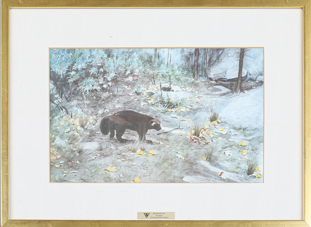 STEPHEN CLARK. Litografi, signerad samt numrerad.