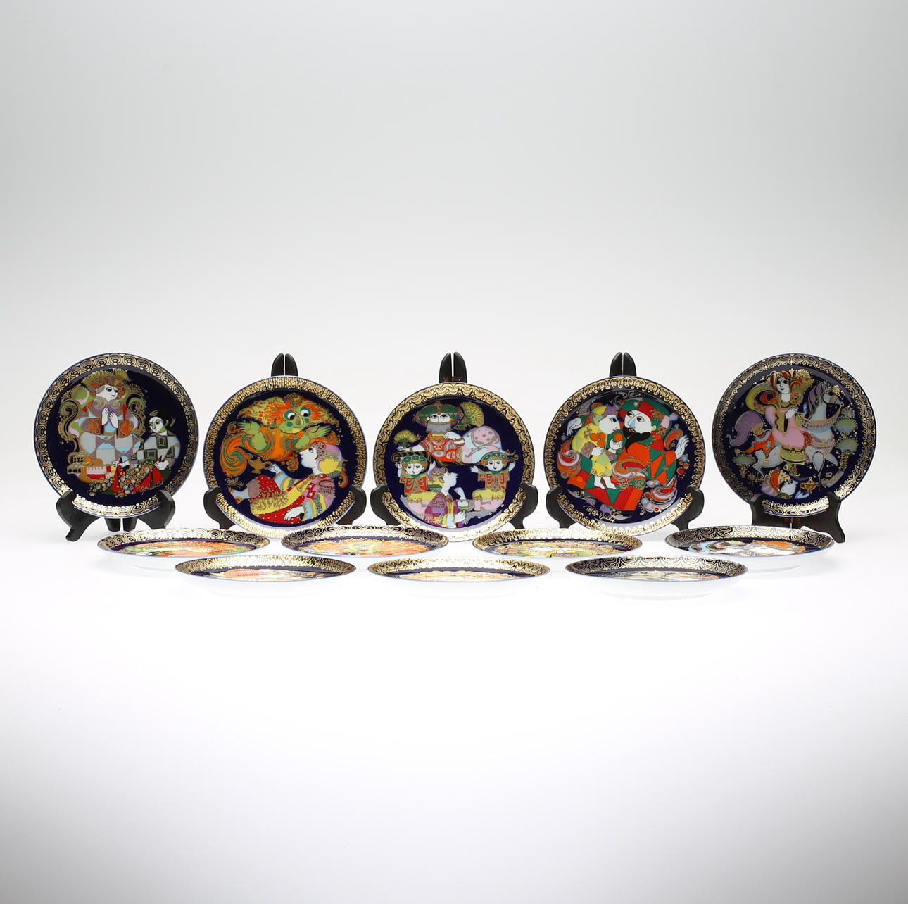 TALLRIKAR, 12 st, porslin, 'Aladin', Björn Winblad, Rosenthal.