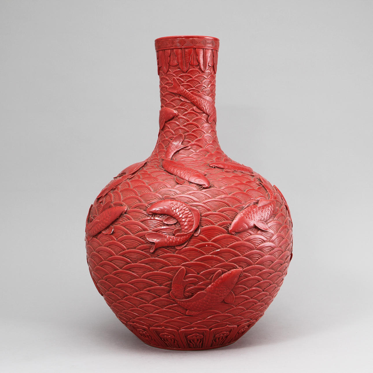 BULBVAS, porslin, Kina, 1800/1900-tal.