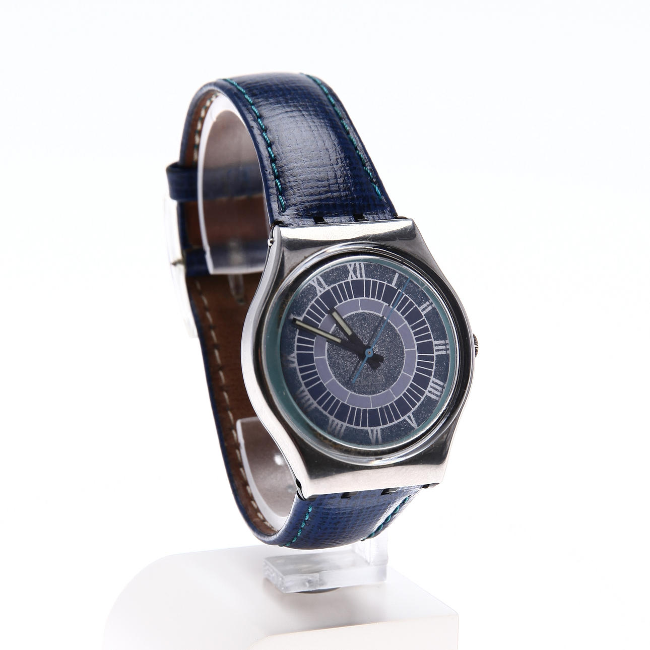 Armbandsur, Swatch, "Alexander", GX123, plast och läder, 1992.