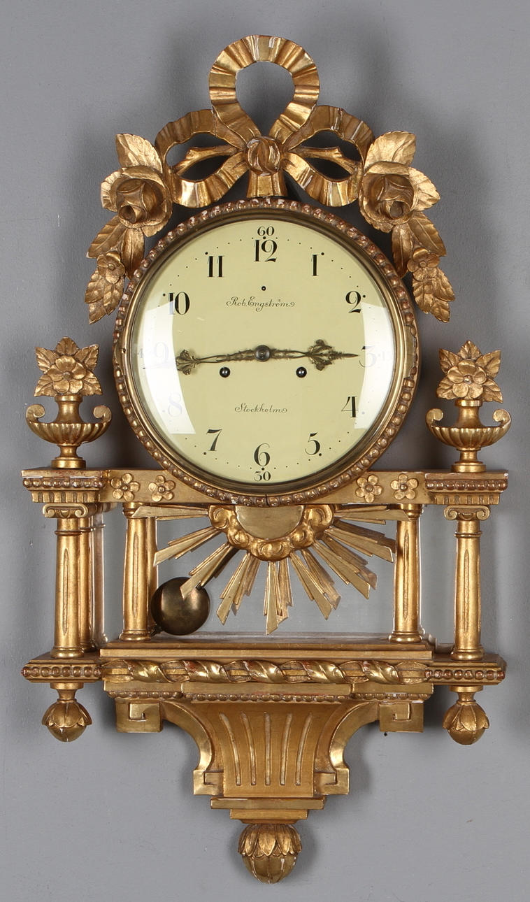 VÄGGPENDYL, gustaviansk stil. Robert Engström 1900-tal.