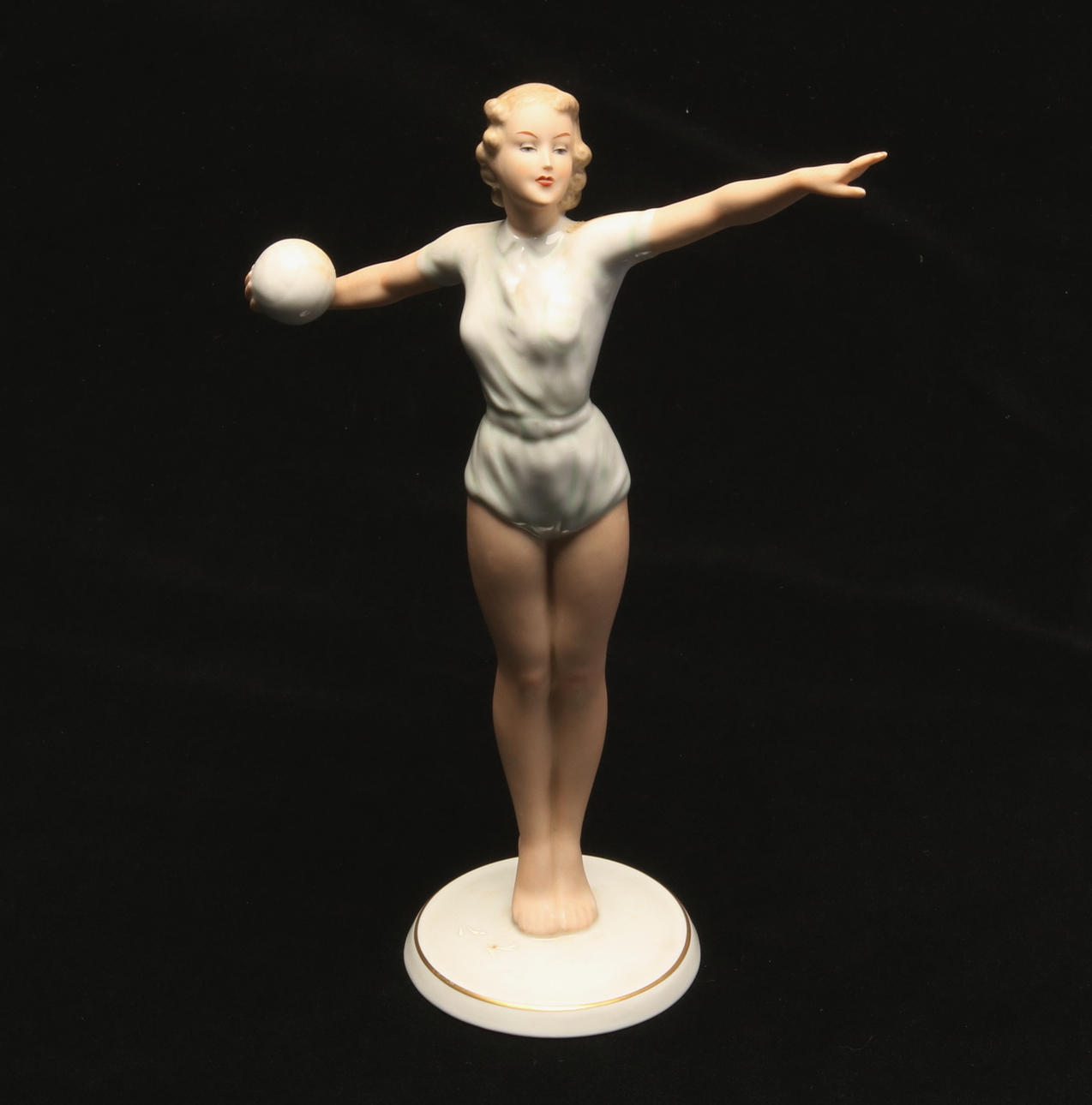 FIGURIN, porslin Wallendorf, Tyskland, 1900-tal.