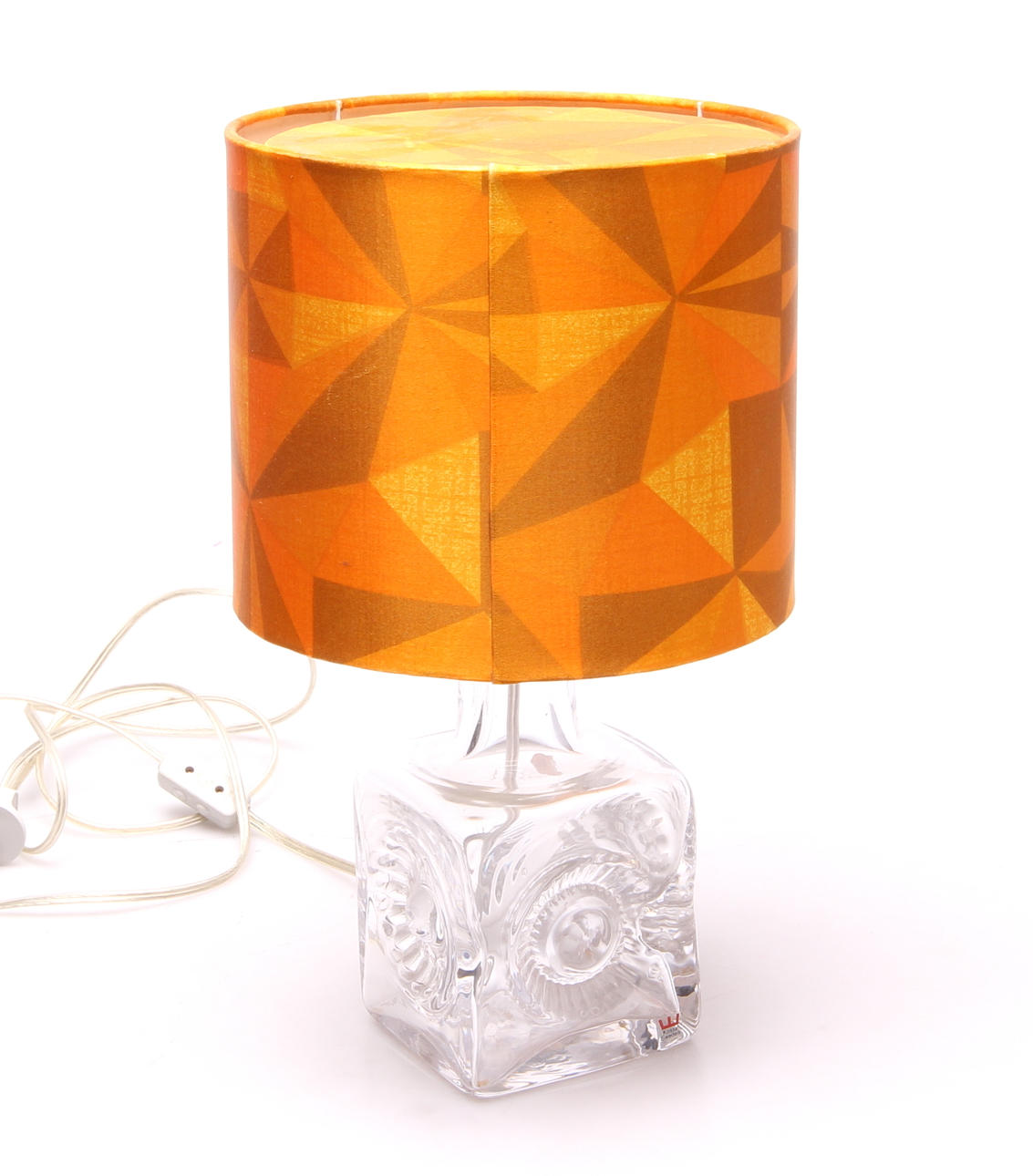 BORDSLAMPA, glas, Ove Sandeberg, Kosta, 1900-tal.