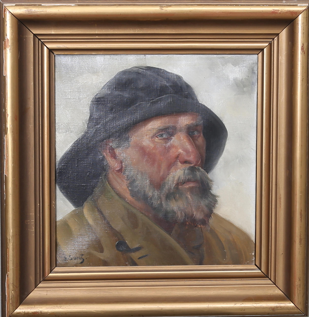 GUSTAV EVERT PREINITZ. Olja på duk, signerad.