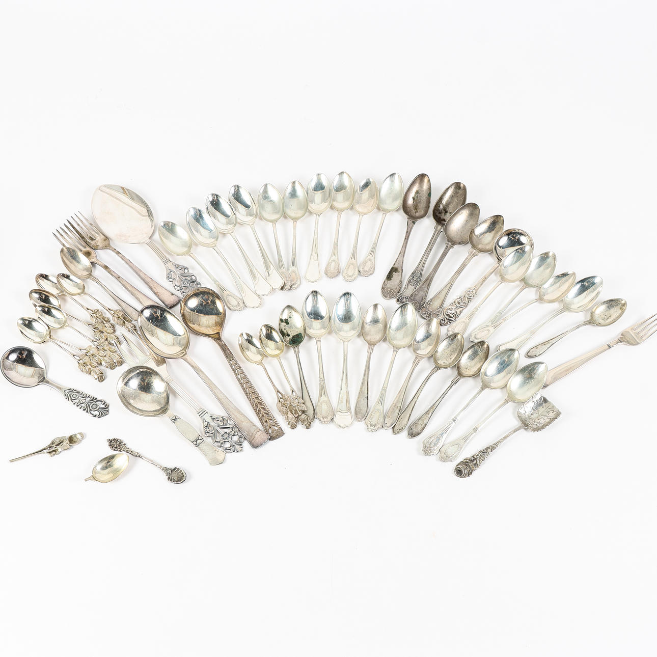 CUTLERY silver, various models.