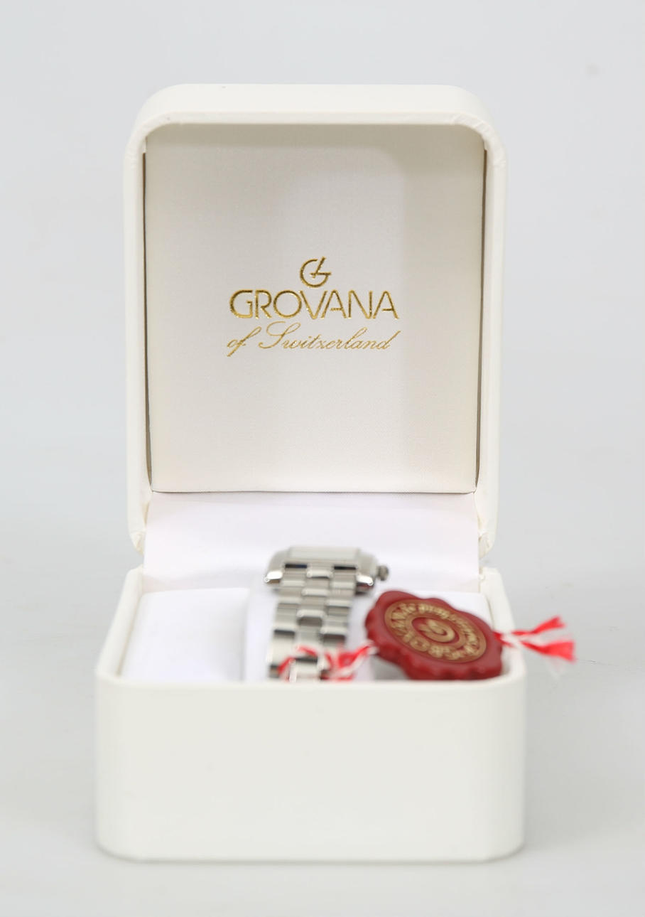 ARMBANDSUR, dam, stål, Grovana, Schweiz.