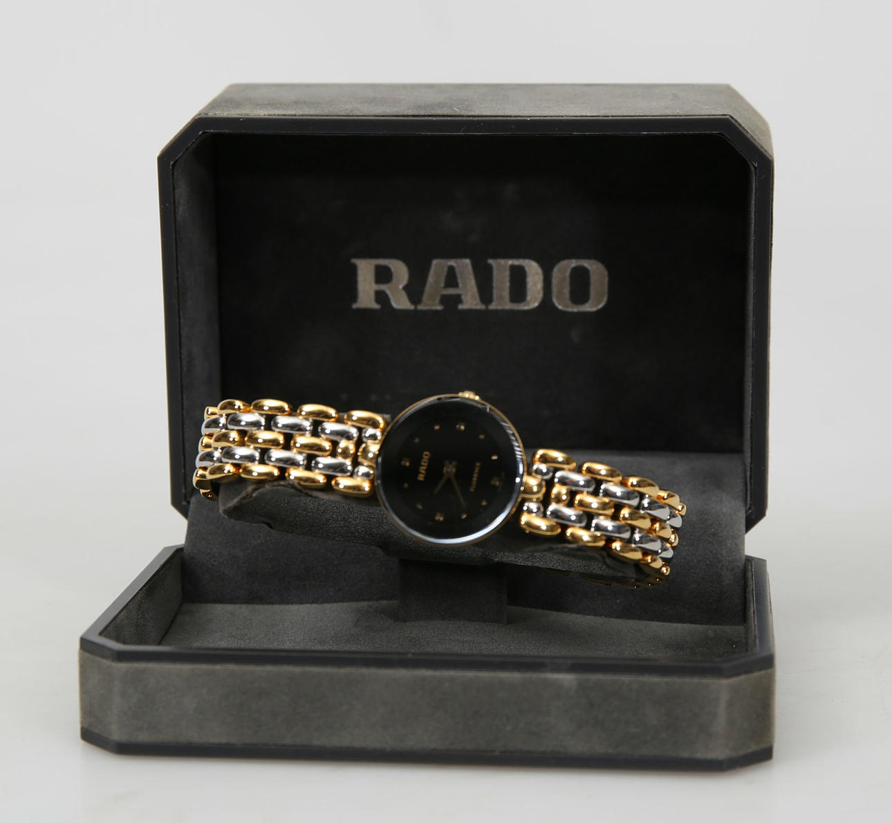 ARMBANDSUR, dam, stål delvis förgyllt, quartz, Rado, Schweiz.