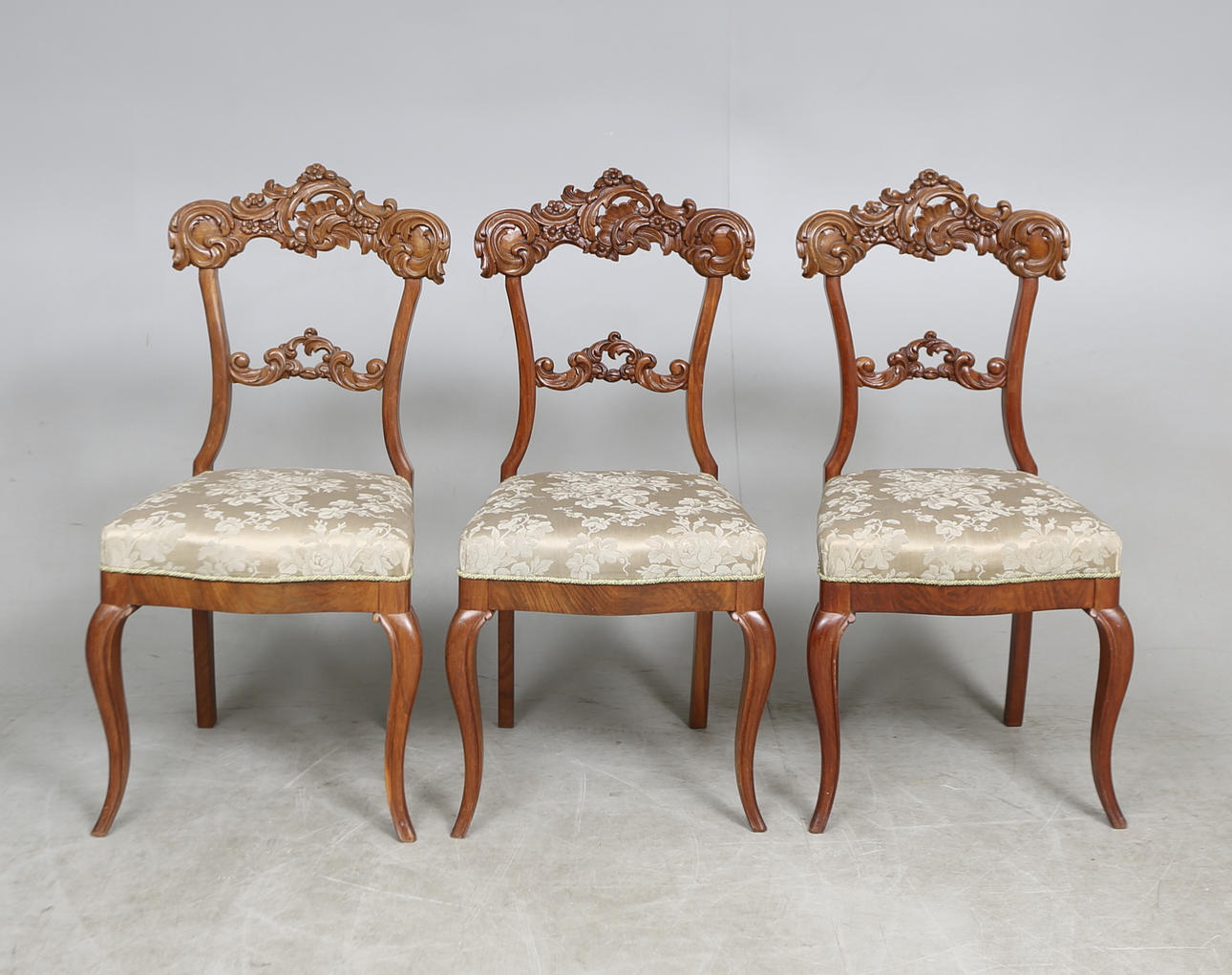 STOLAR, 3 st, nyrokoko, sent 1800-tal.