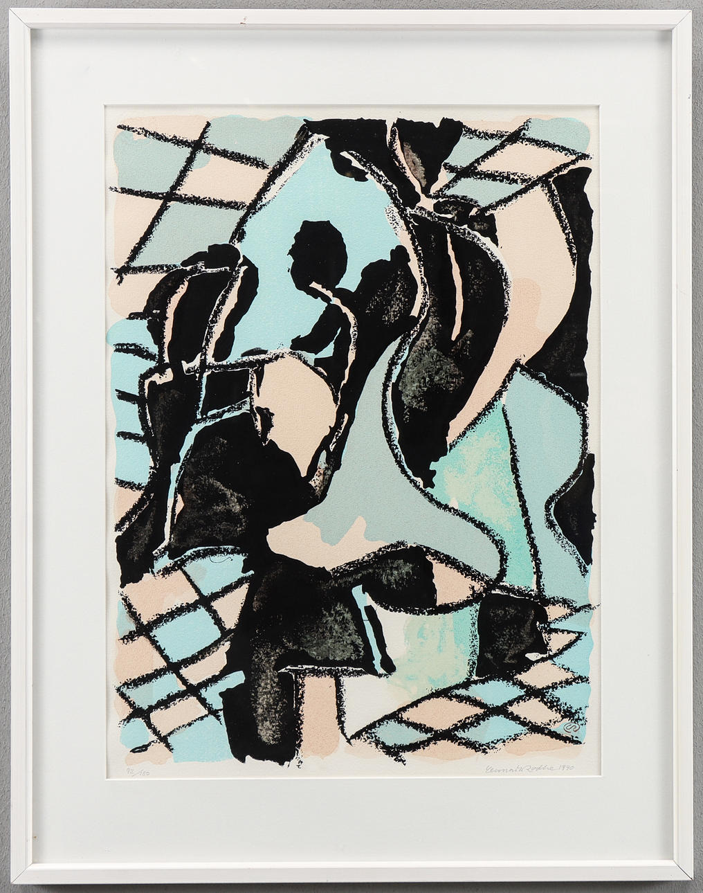 LENNART RODHE. Lithograph 92/150, signed 1990.