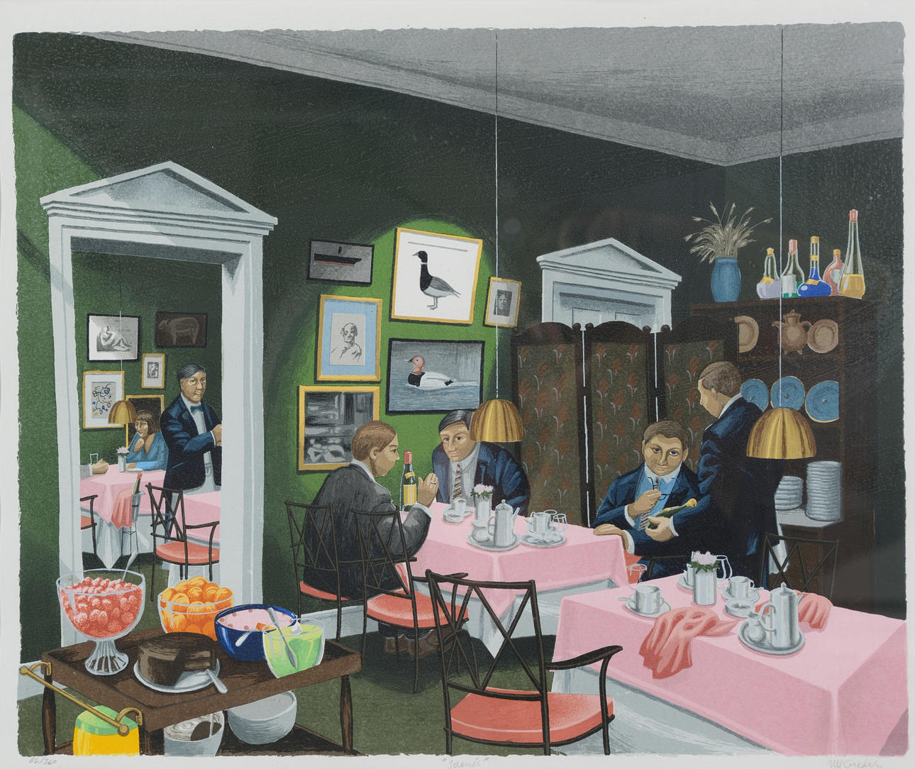 ULF GREDER. "Jeromés", colour lithograph, signed, numbered 86/360.