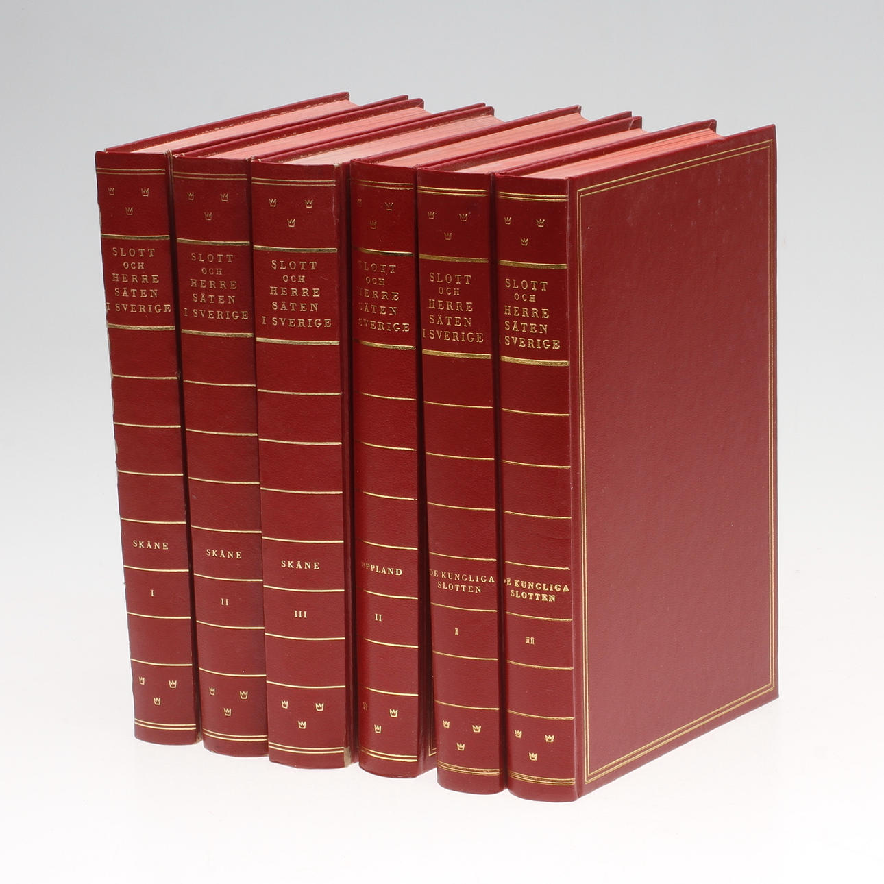 SLOTT OCH HERRESÄTEN I SVERIGE, 6 st, Allhems Förlag.