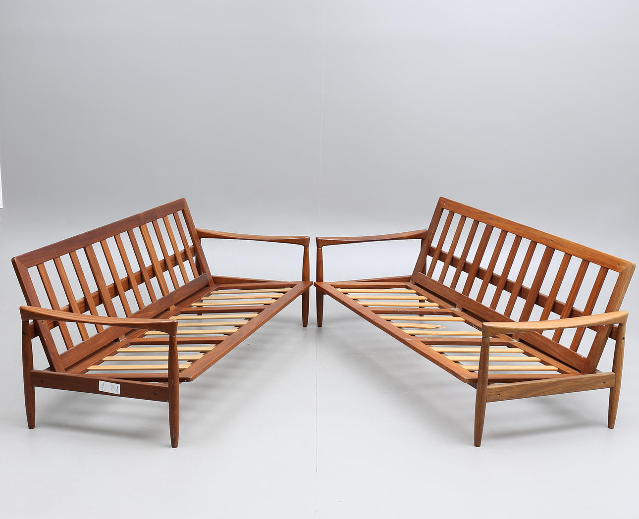 SOFFOR, ett par, teak, "Kolding", Erik Wörtz, 1960-tal.