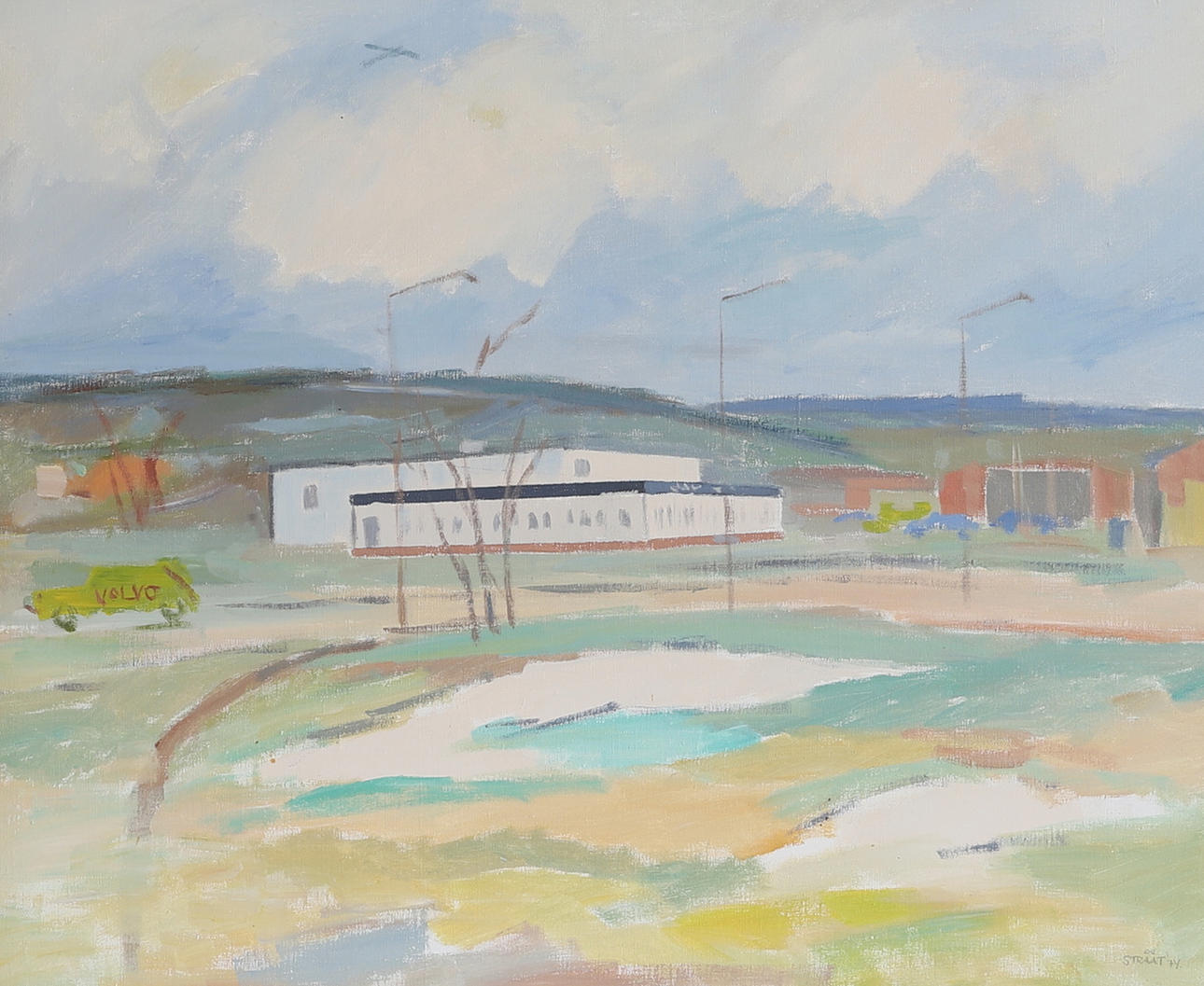 BIRGER STRÅÅT. Olja på duk, signerad, daterad 1974