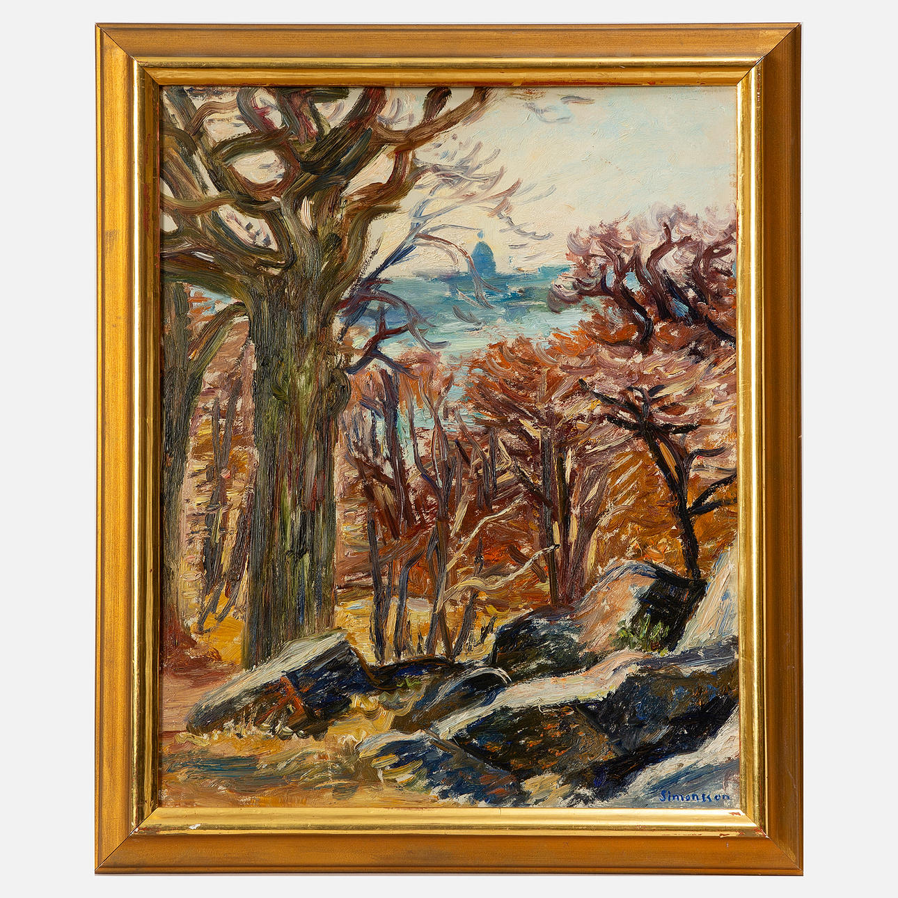 BIRGER SIMONSSON. Autumn landscape.