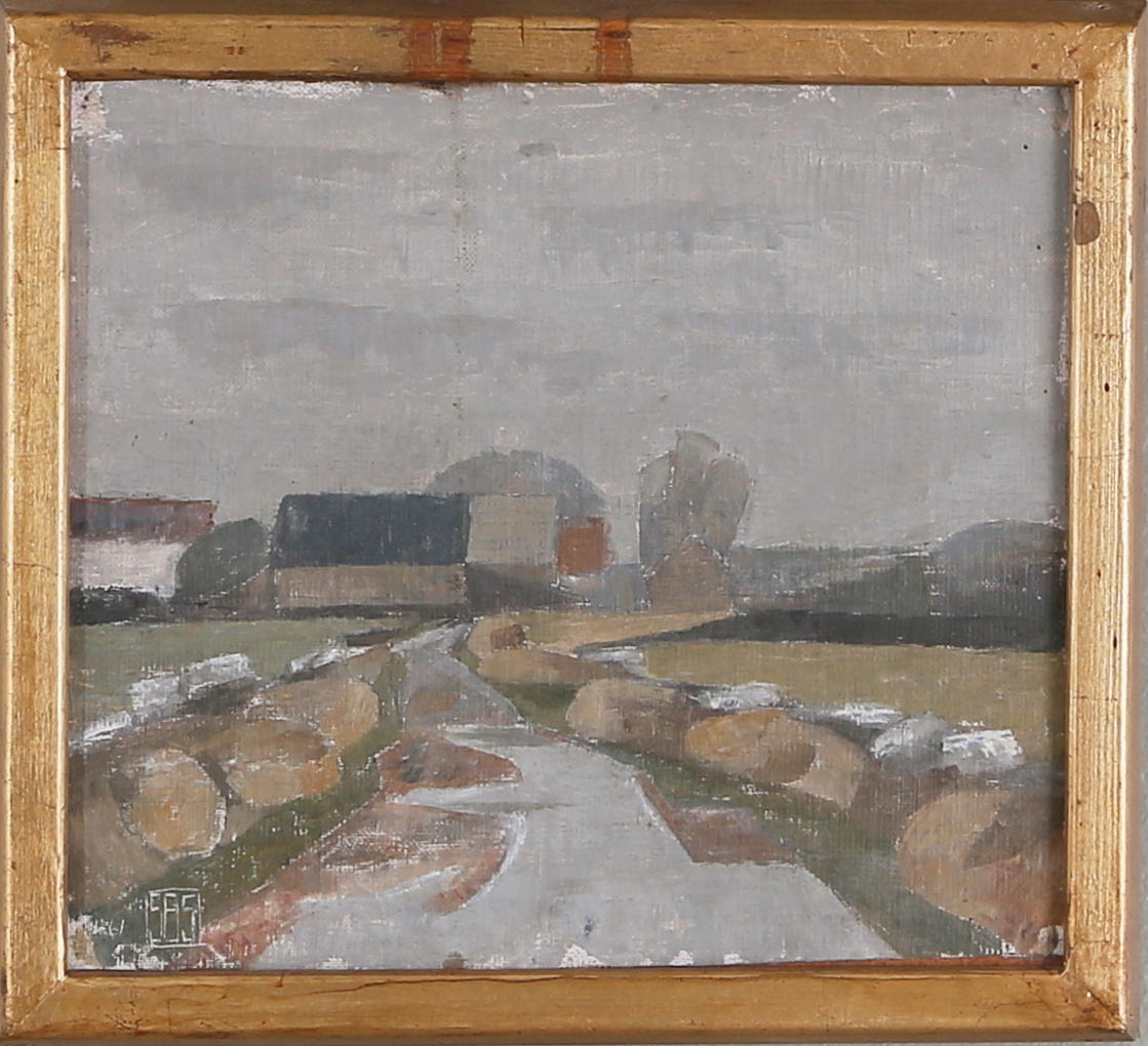 SVEN BERTIL SVENSSON. Gråväder, olja på pannå, signerad.