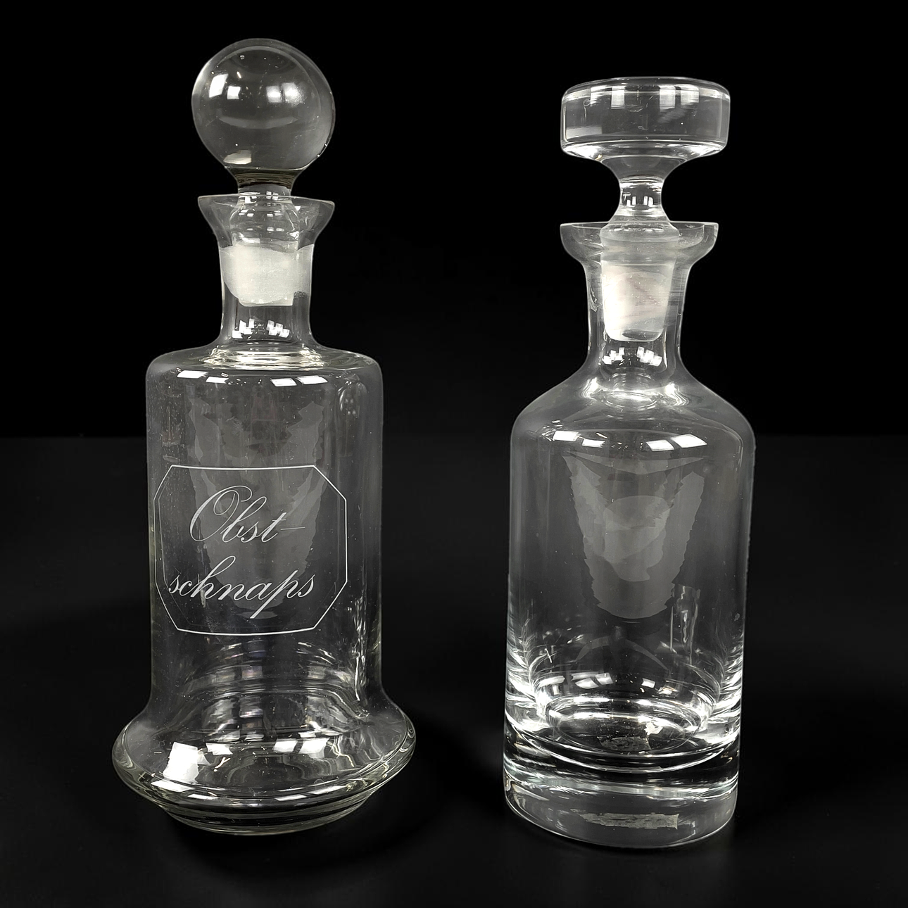 KARAFFER, 2 st, glas.